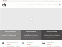 Tablet Screenshot of cdp-consulting.de